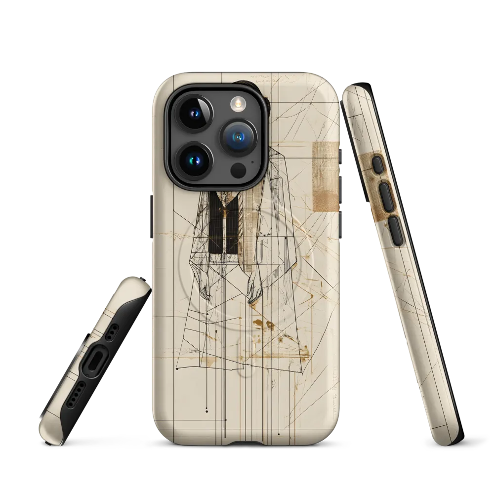 Elegance in Lines | Phone Case |  15 Pro | MagSafe® Tough Case | Matte