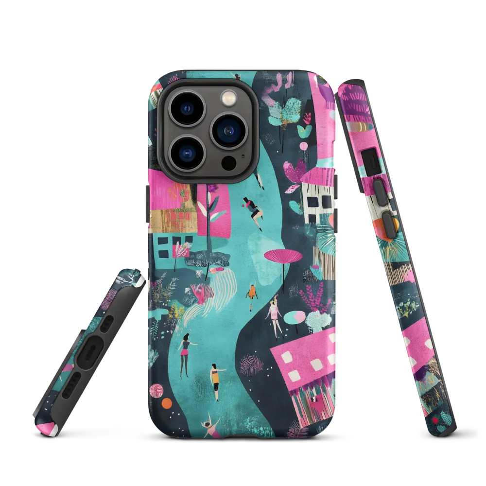 Whimsical Journey Through a Vibrant Landscape | Phone Case |  13 Pro | Tough Case | Matte