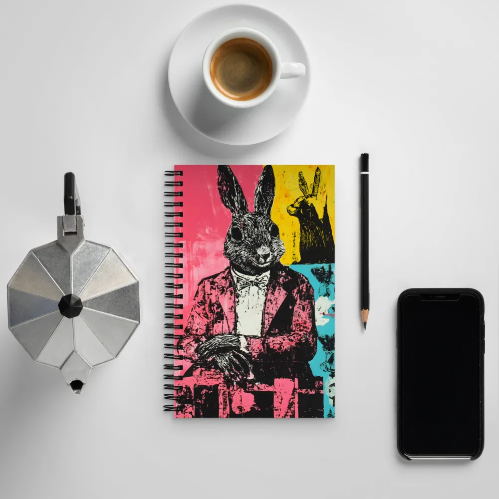 The Dapper Rabbit | Spiral Notebook