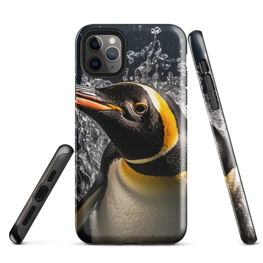 Emerging Majesty: The Penguin in Motion | Phone Case |  11 Pro Max | Tough Case | Glossy