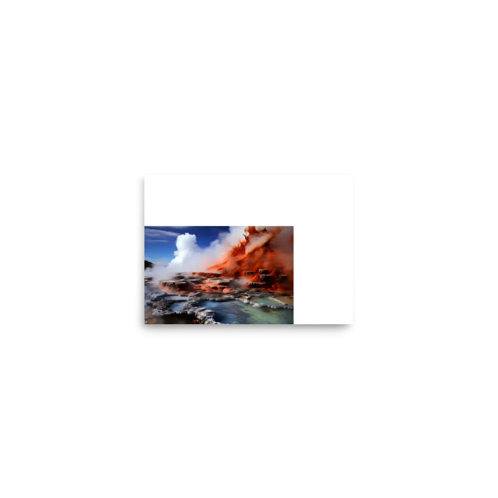 Nature's Fury: The Volcano's Expression | Poster | 5″×7″