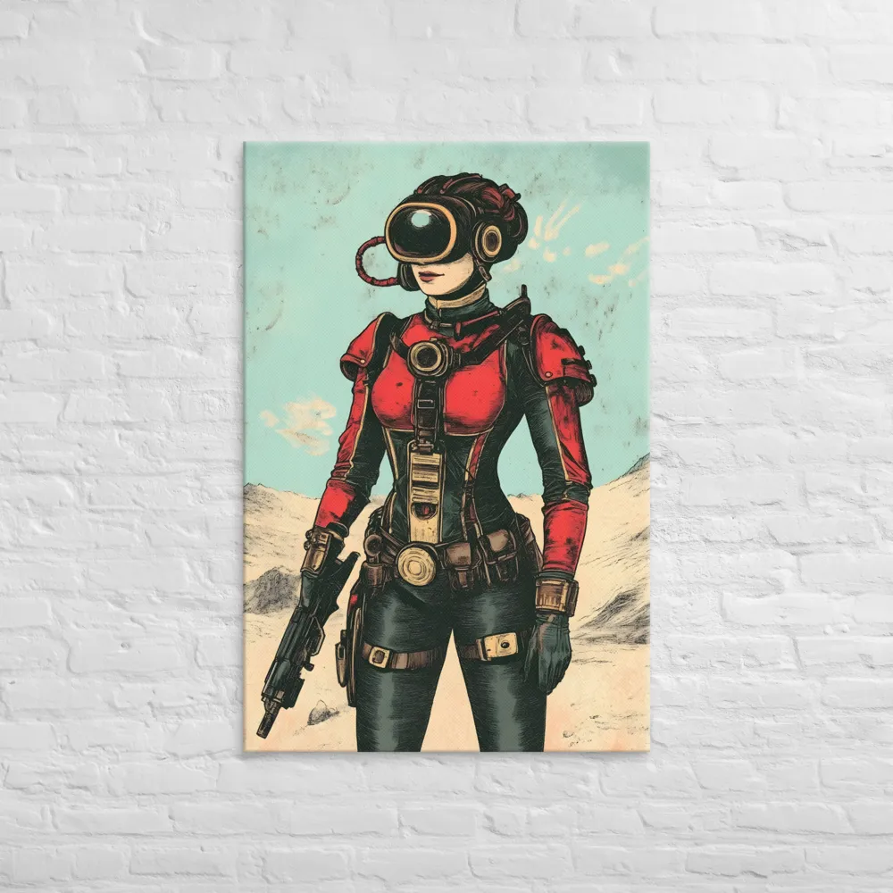 Futuristic Explorer: A Steampunk Adventure | Canvas | 32″×48″