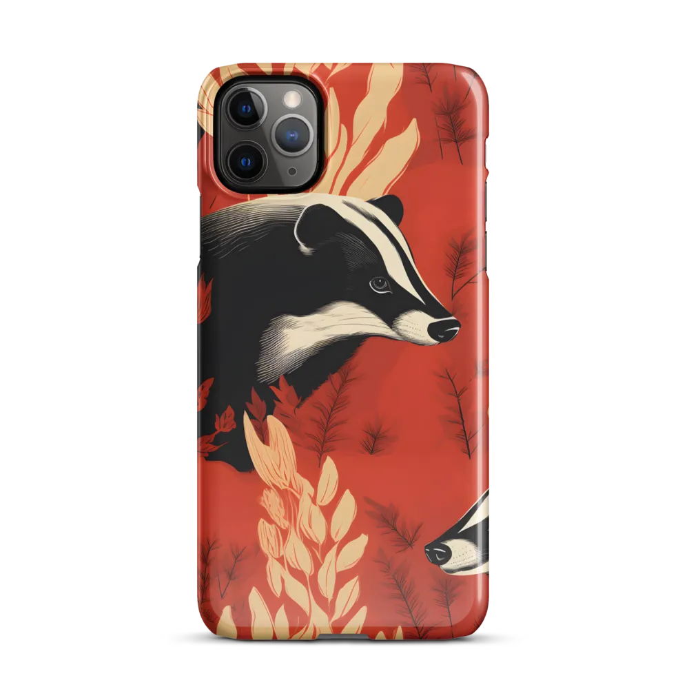 Whimsical Badger Dance | Phone Case |  11 Pro Max | Snap Case | Glossy