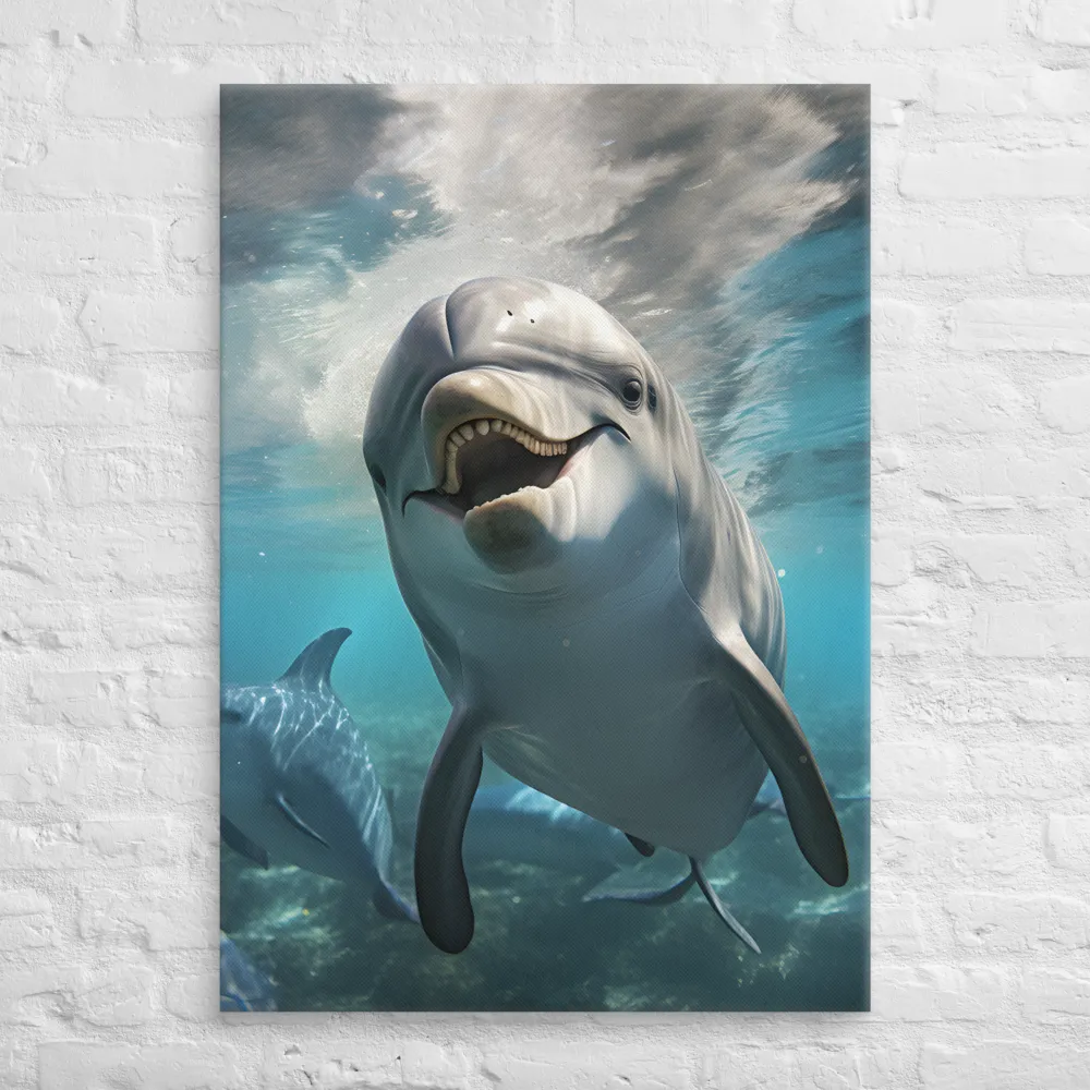 Beneath the Waves: A Dolphin's Dance