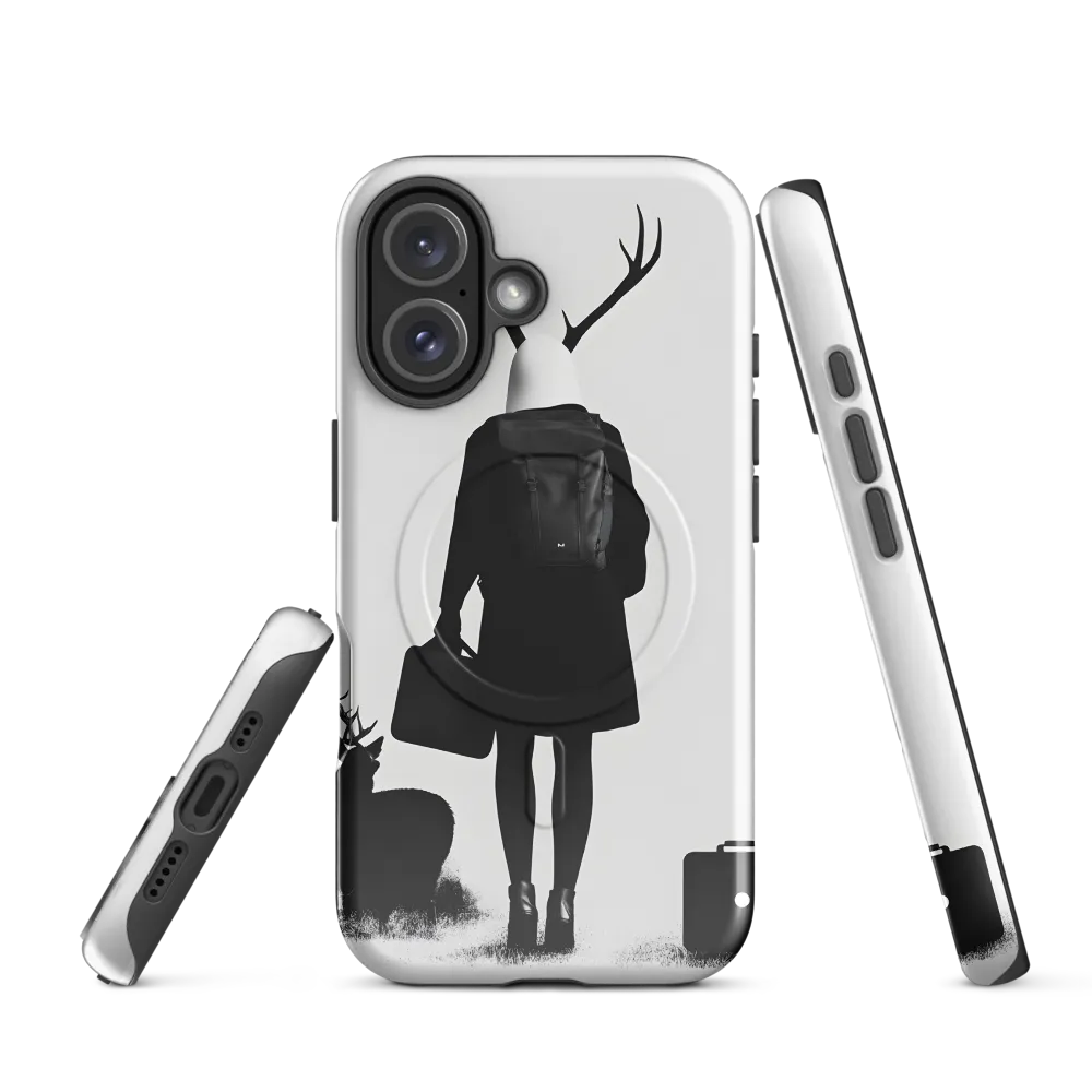 Antlered Reflections | Phone Case |  16 | MagSafe® Tough Case | Glossy
