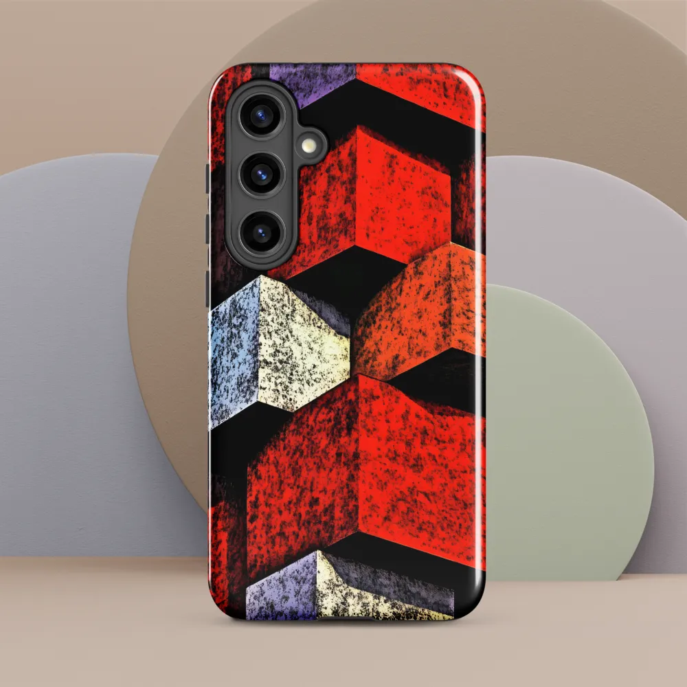 Stacked Cubes — Red Facade Study