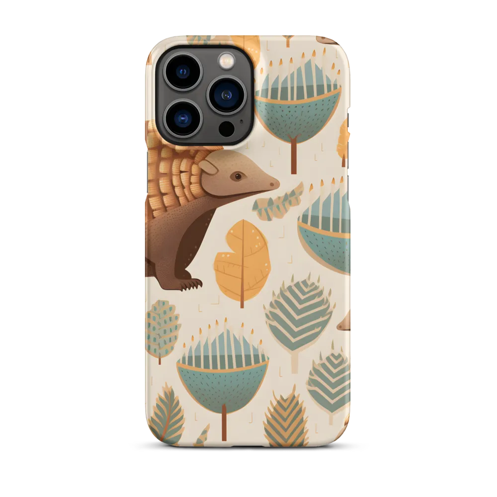 Pangolins in a Whimsical Habitat | Phone Case |  13 Pro Max | Snap Case | Matte