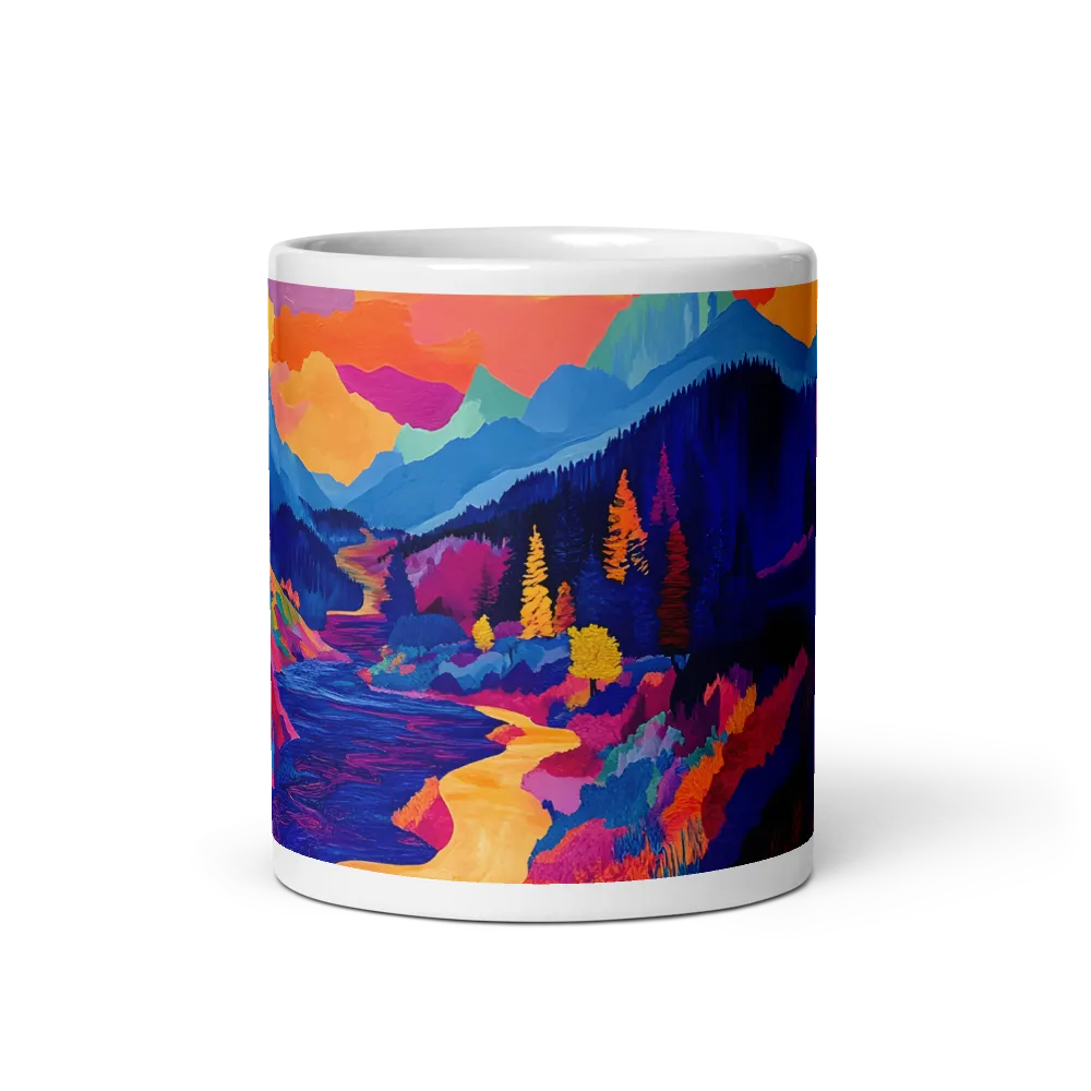 Radiant Serenity: A Surreal Landscape | Mugs | Multiple Sizes & Colors