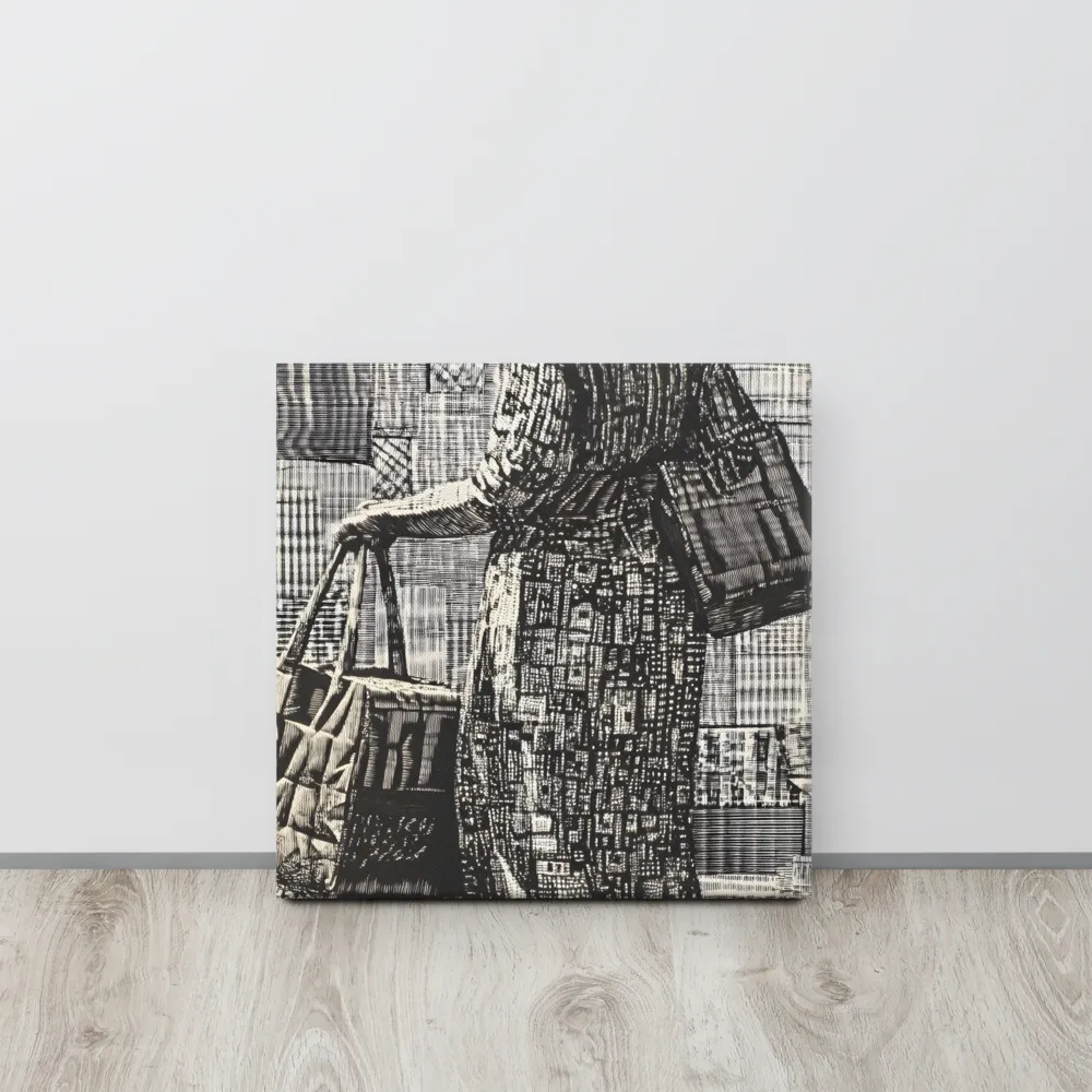 Urban Reflections: A Shopping Narrative | Canvas | 16″×16″