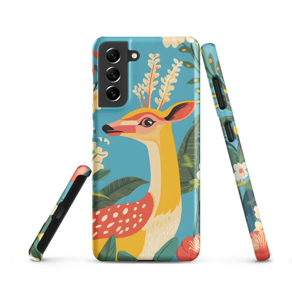 Serene Majesty: A Vibrant Deer Amidst Flora