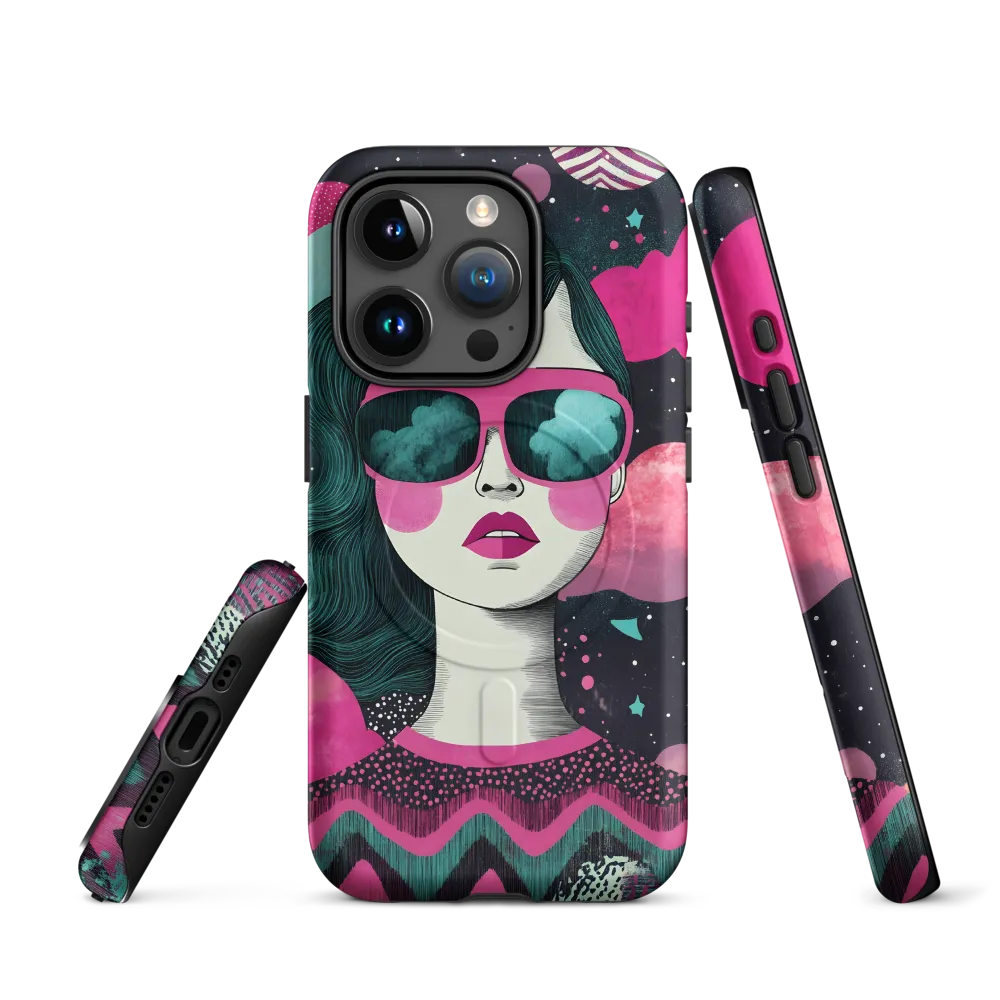 Chic Dreams: A Pop Art Portrait | Phone Case |  15 Pro | MagSafe® Tough Case | Matte