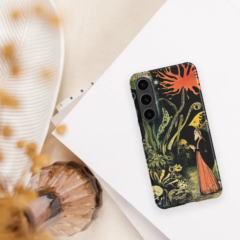 Enchanted Encounter in a Fantastical Garden | Phone Case |  S23 | Snap Case | Matte