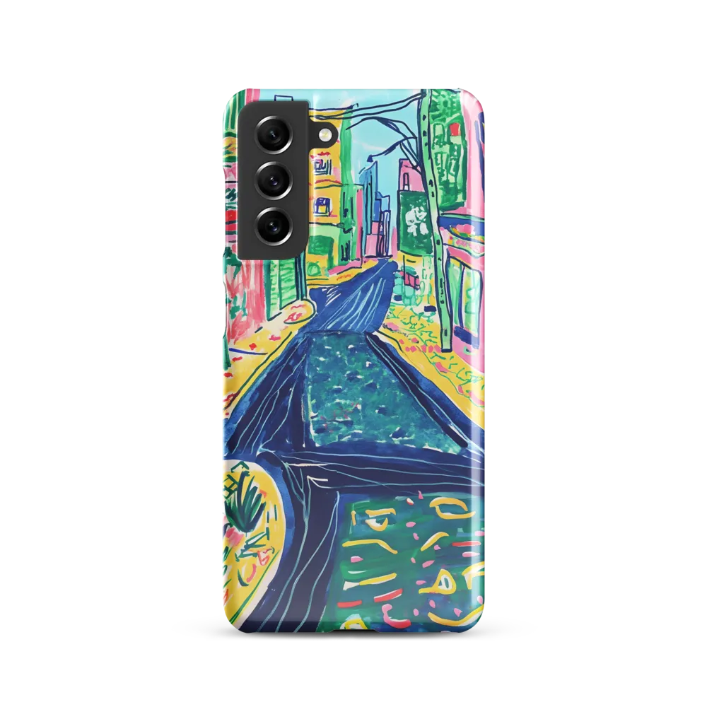 Dreamy Street in Vibrant Hues