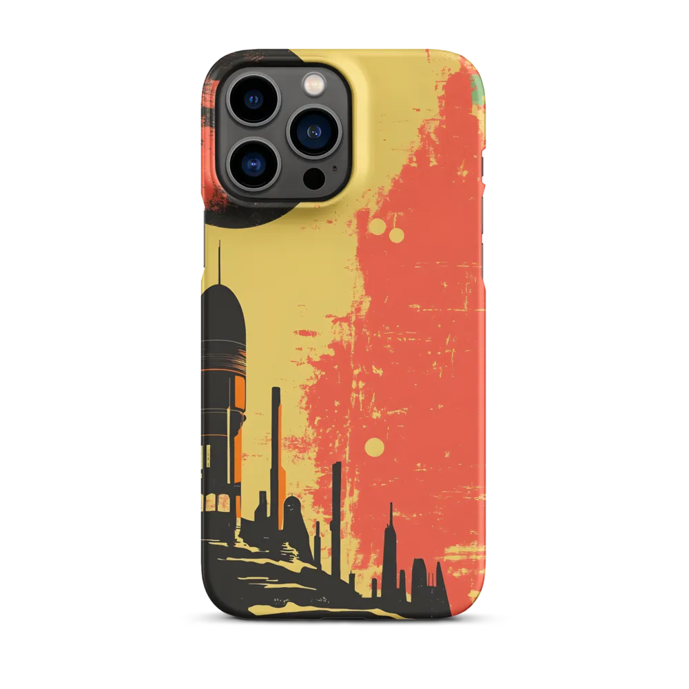 Journey to the Stars: A Retro-Futuristic Landscape | Phone Case |  13 Pro Max | Snap Case | Matte
