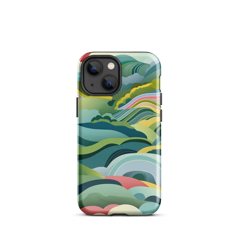 Waves of Serenity | Phone Case |  13 mini | Tough Case | Glossy