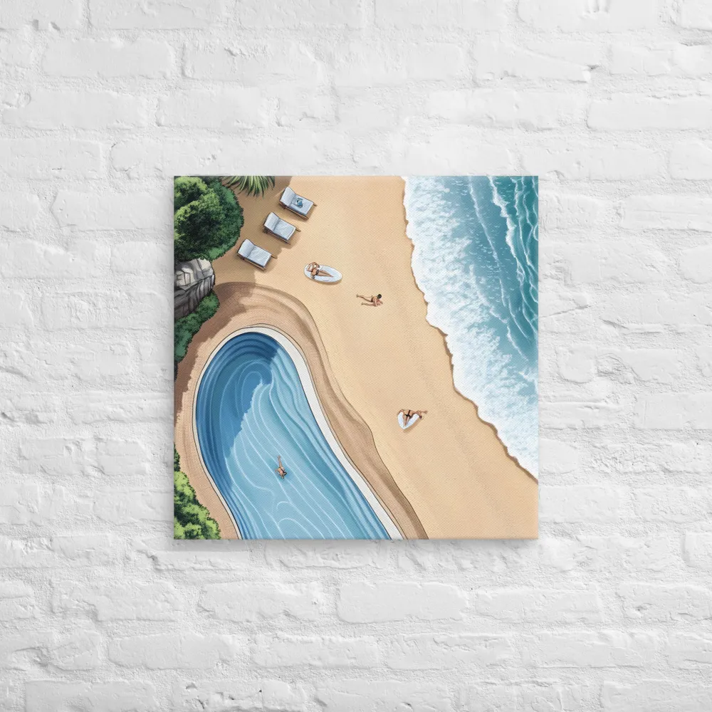 Serenity by the Shore | Canvas | 24″×24″