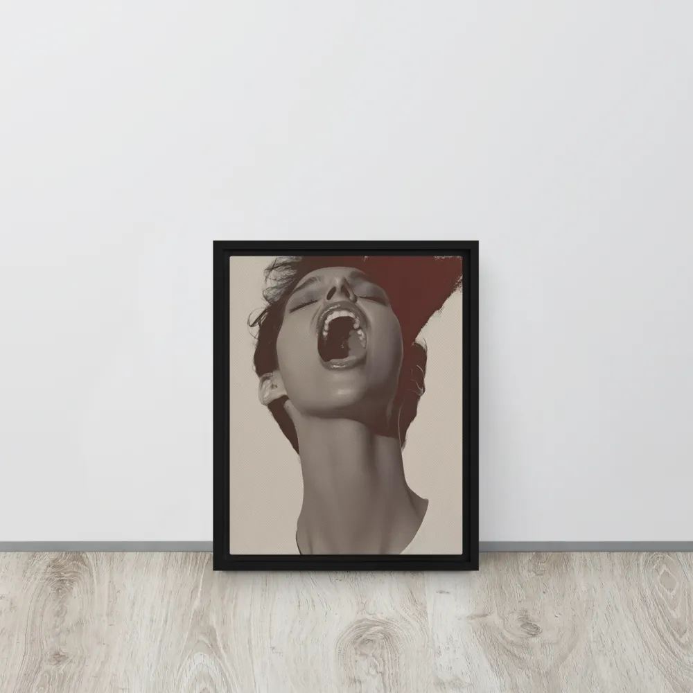 Echoes of Emotion | Canvas with Black Frame | 11″×14″