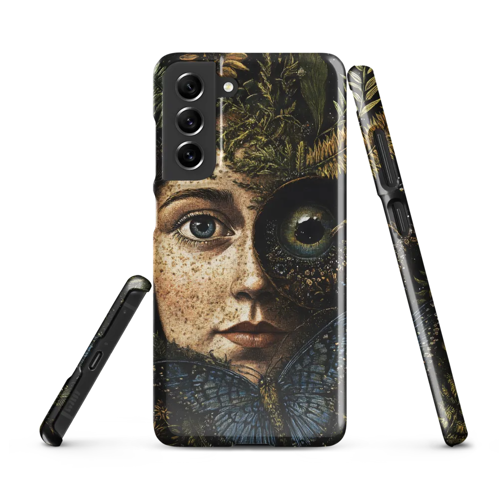 Nature's Embrace: A Surreal Portrait | Phone Case |  S21 FE | Snap Case | Glossy
