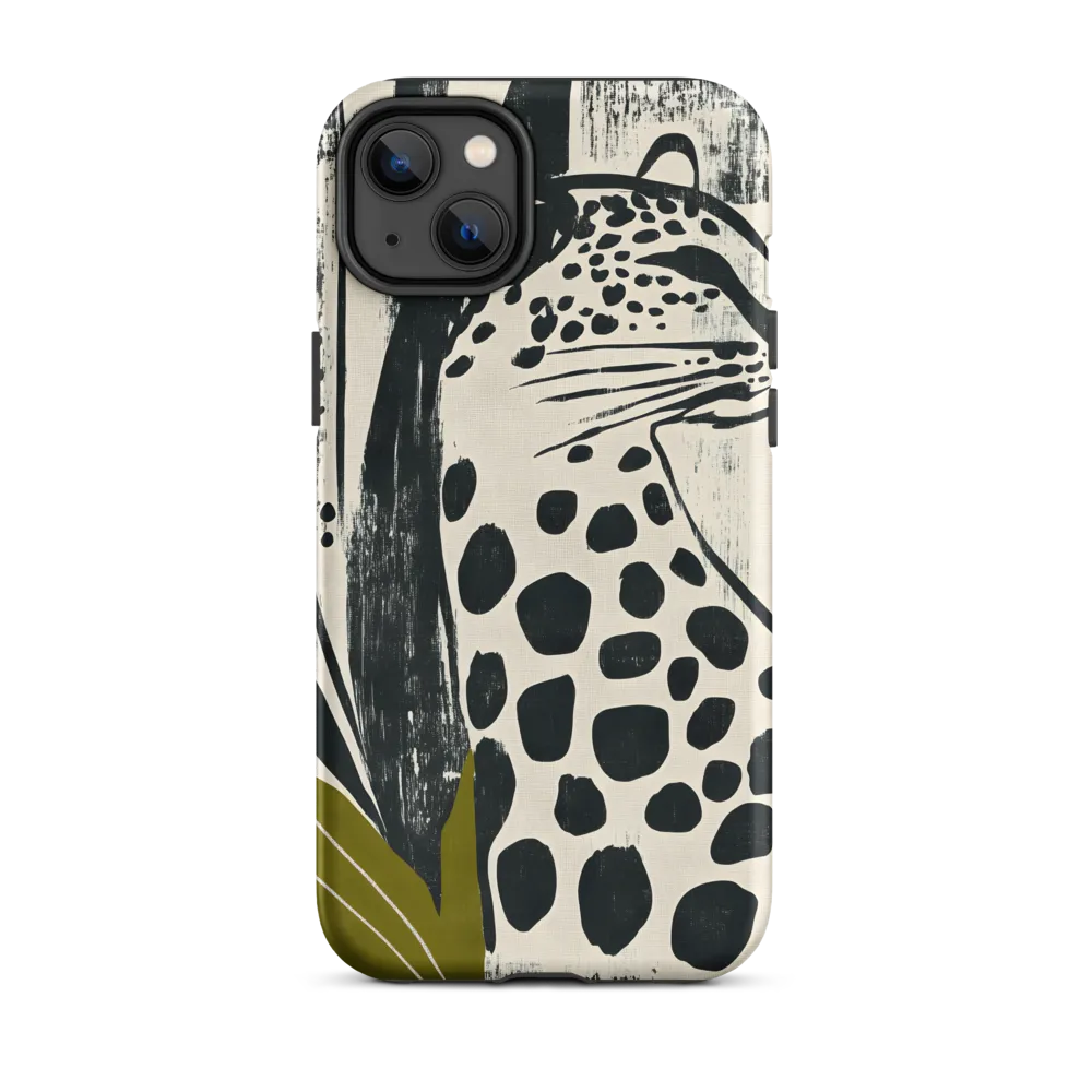 Leopard in Silhouette: A Modern Appeal | Phone Case |  14 Plus | Tough Case | Matte