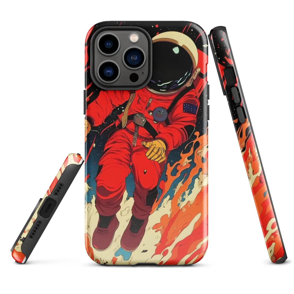 Cosmic Descent of the Astronaut | Phone Case |  13 Pro Max | Tough Case | Glossy