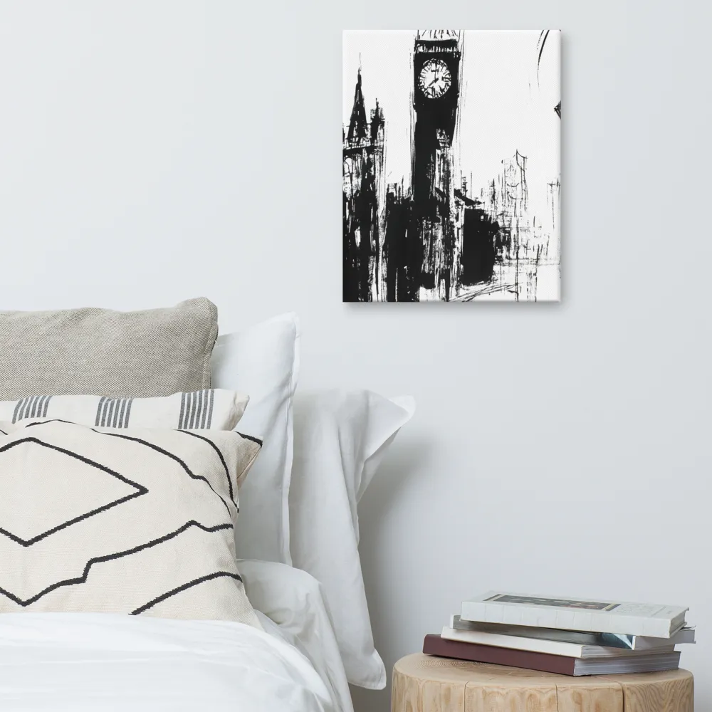 Clock Tower in Motion | Canvas | 16″×20″
