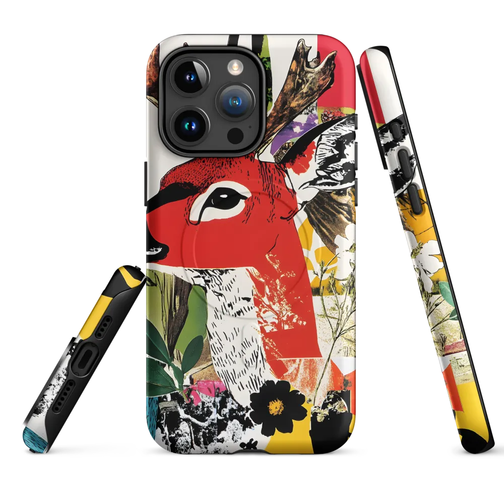 Vibrant Harmony: The Deer in Nature | Phone Case |  15 Pro Max | MagSafe® Tough Case | Matte