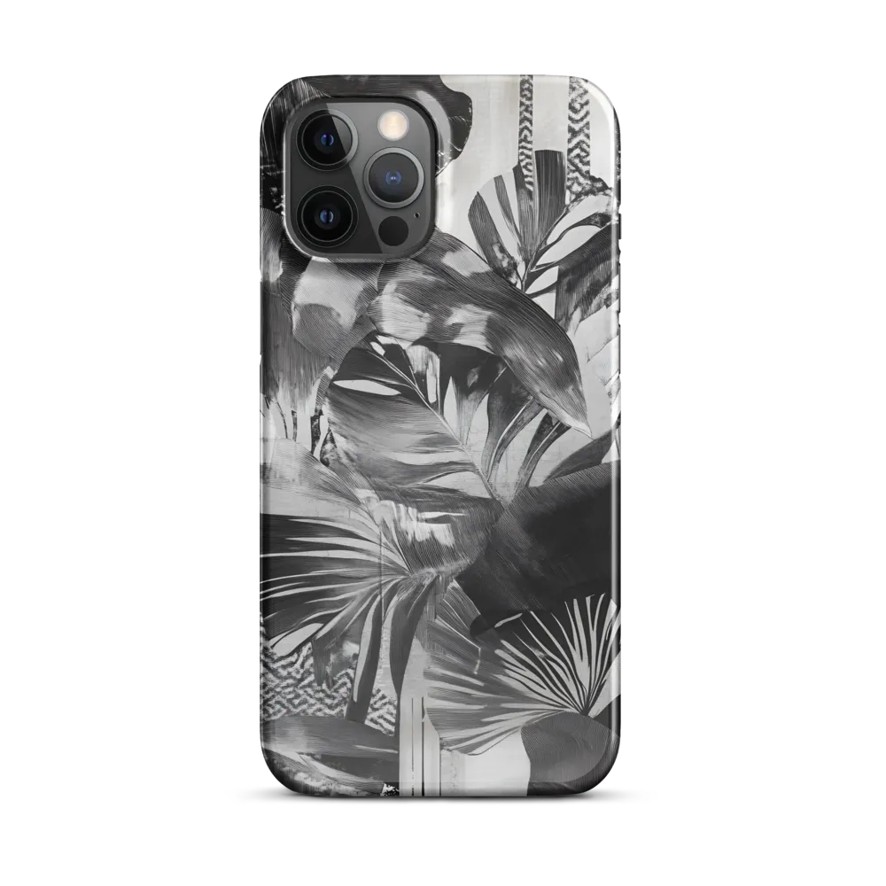Monochrome Serenity in Tropical Foliage