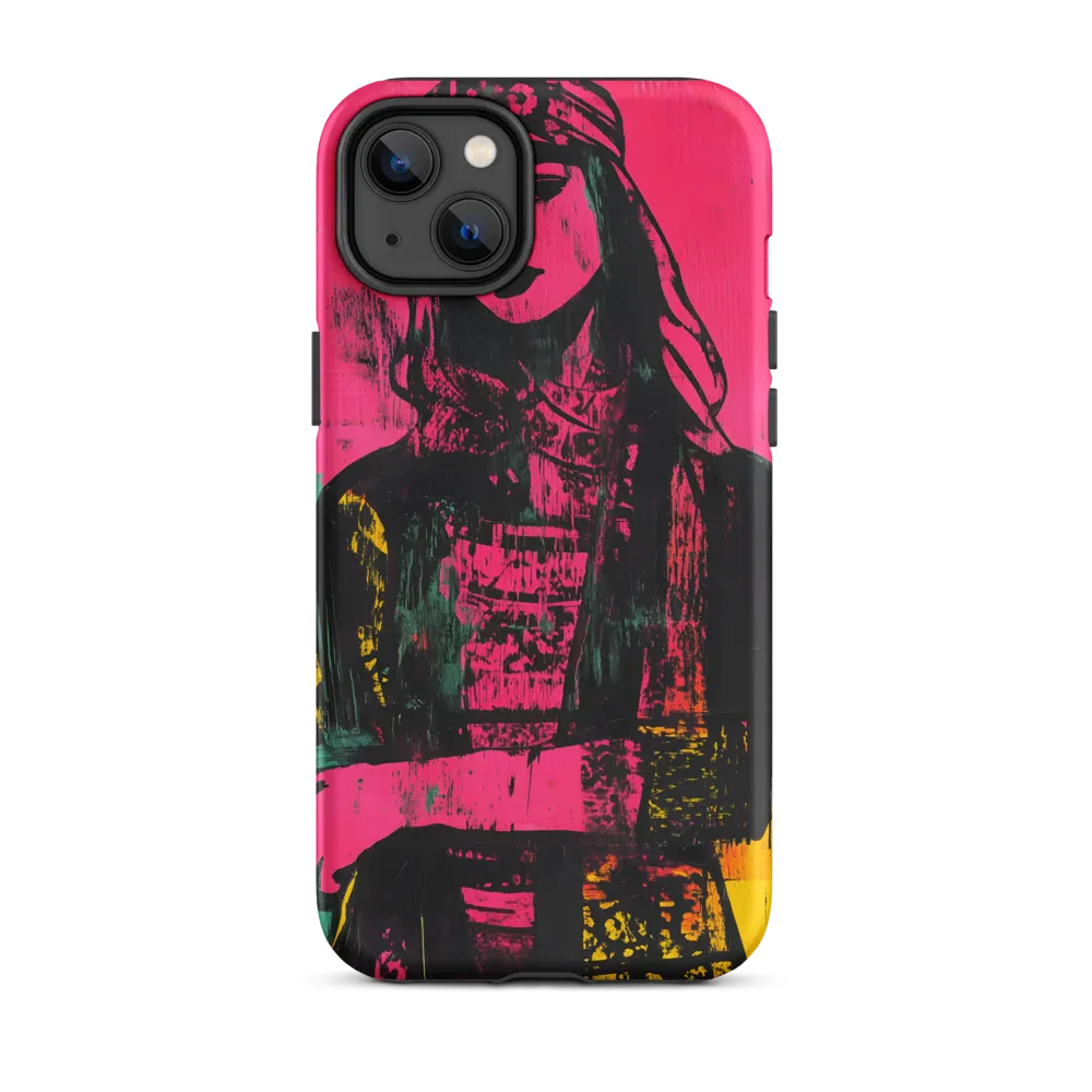 Magenta Screenprint: Woman in a Cap