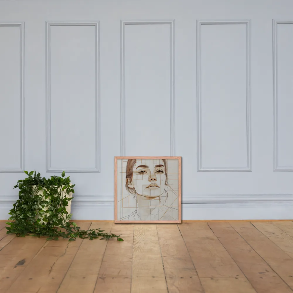Geometric Serenity: A Minimalist Portrait