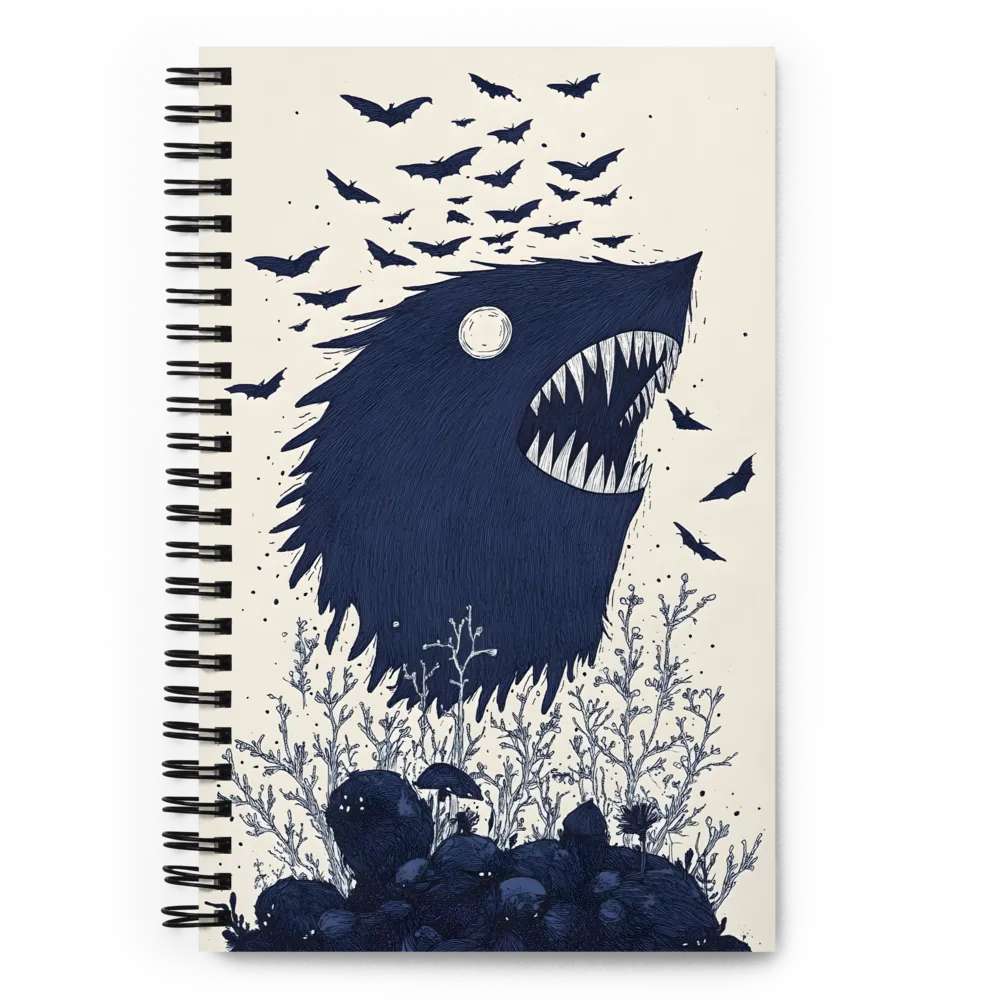 Awakening of Shadows | Spiral Notebook