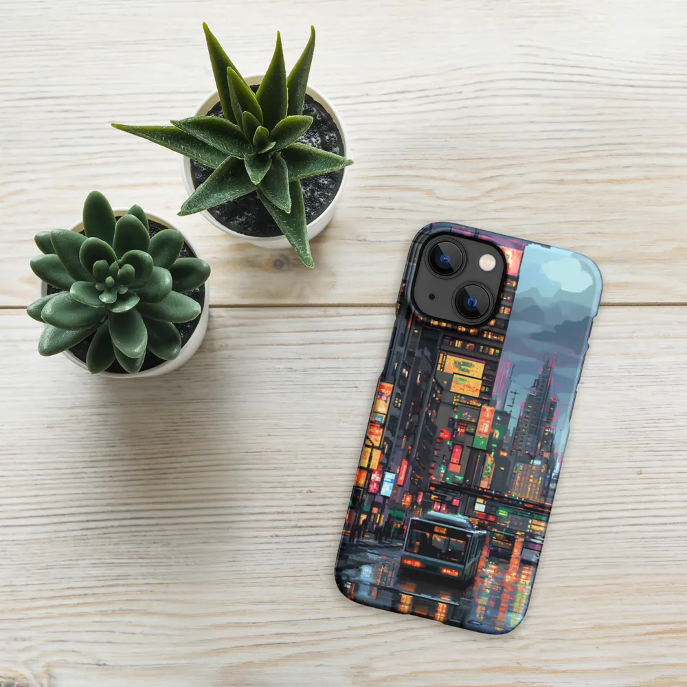 Neon Dreams: A Pixelated Urban Night