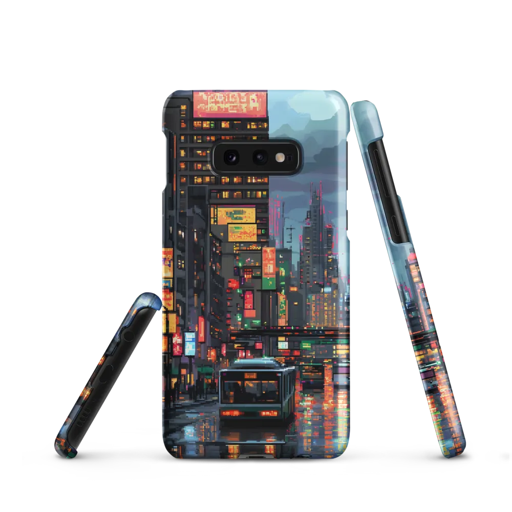 Neon Dreams: A Pixelated Urban Night