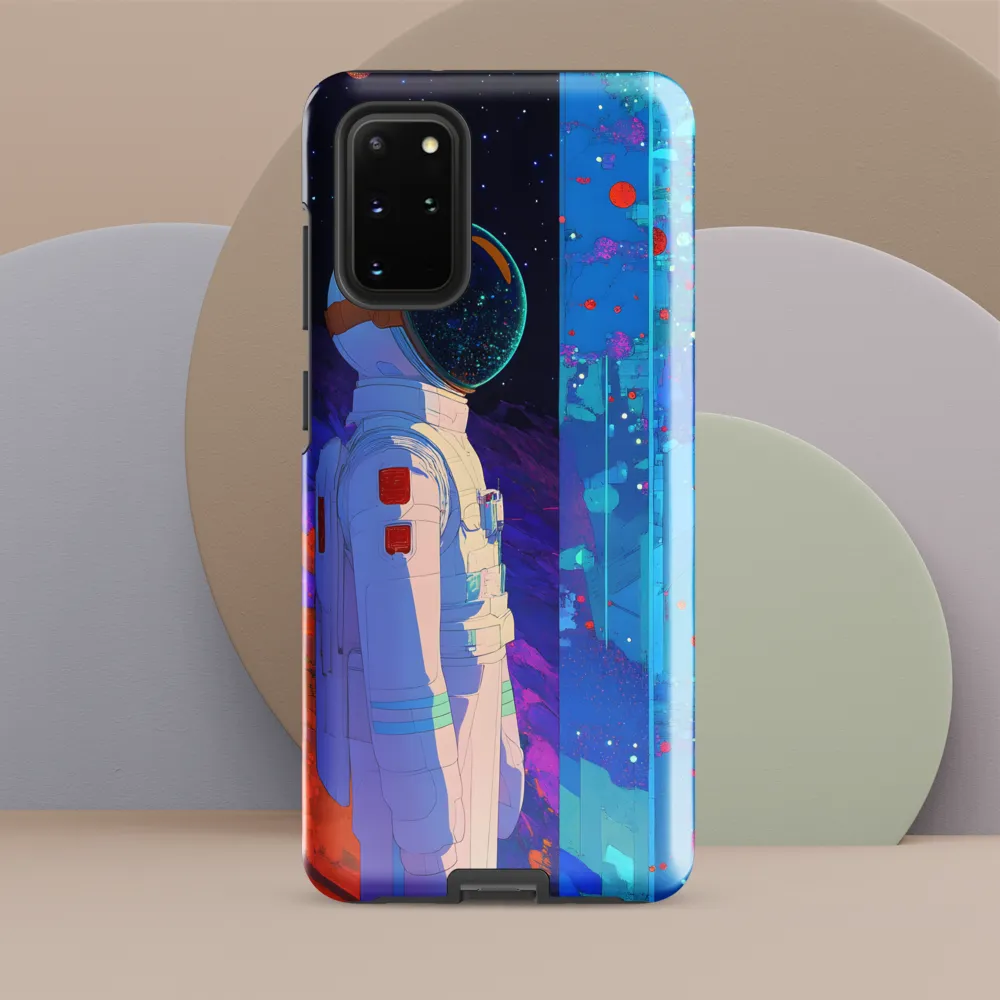 Cosmic Exploration: The Astronaut's Journey | Phone Case |  S20 Plus | Tough Case | Glossy
