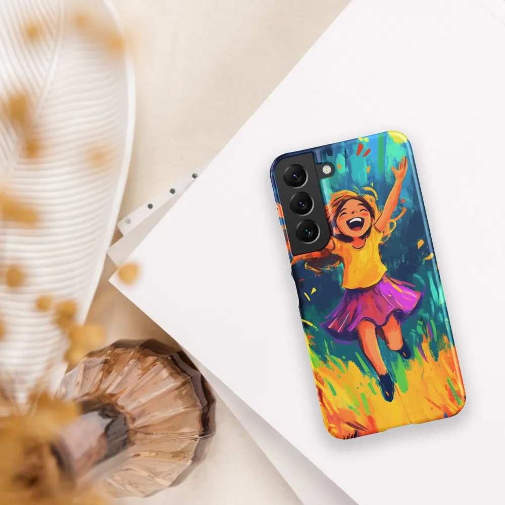 Joyful Escape into Nature | Phone Case |  S22 | Snap Case | Matte