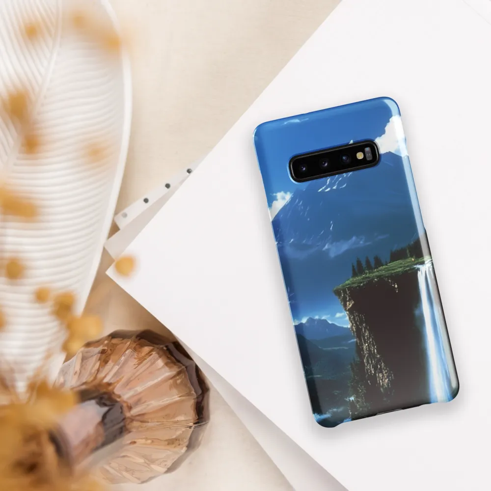 Nature's Majesty: A Serene Cascade | Phone Case |  S10 Plus | Snap Case | Glossy