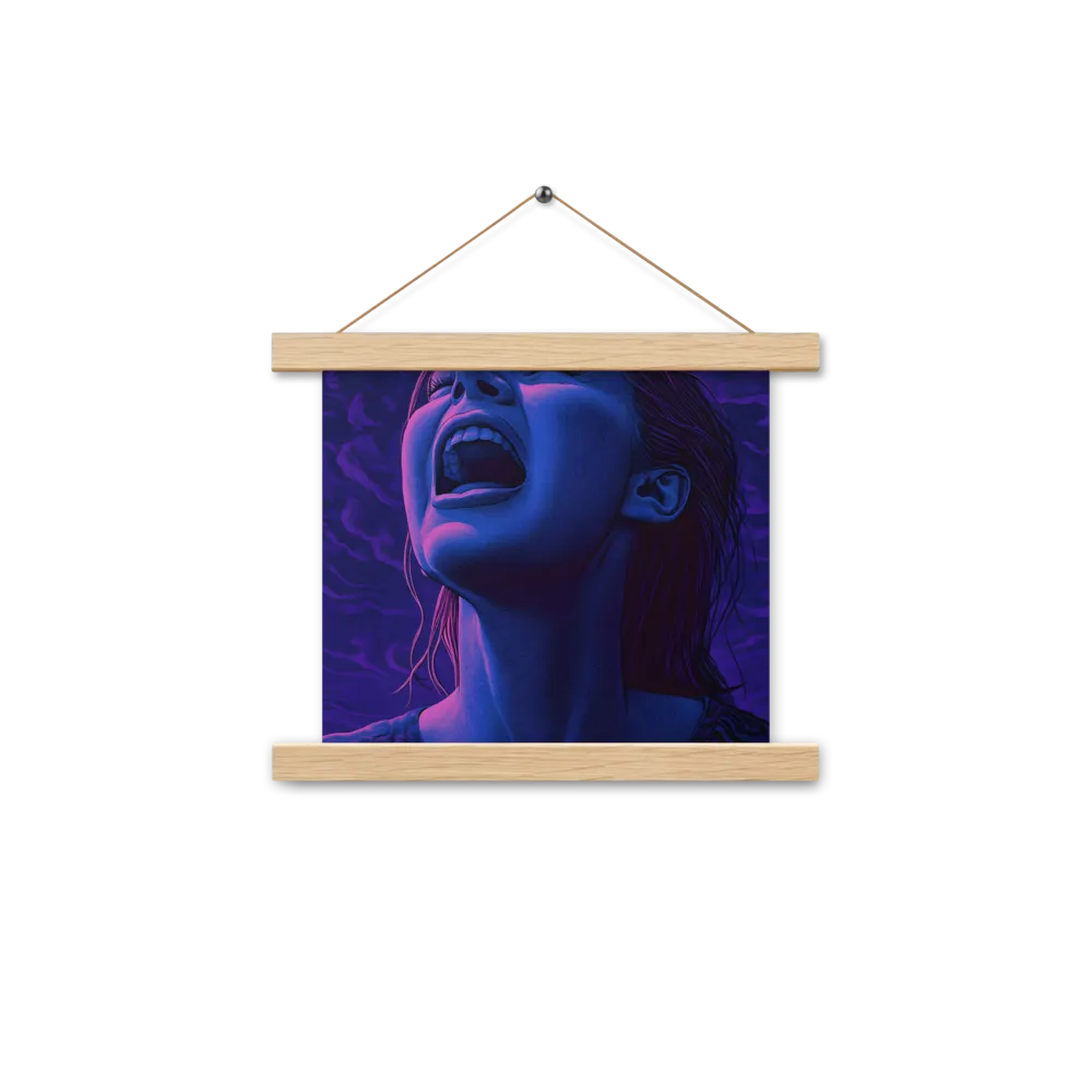 Echoes of Anguish | Poster With Oak Wood Hanger | 10″×10″