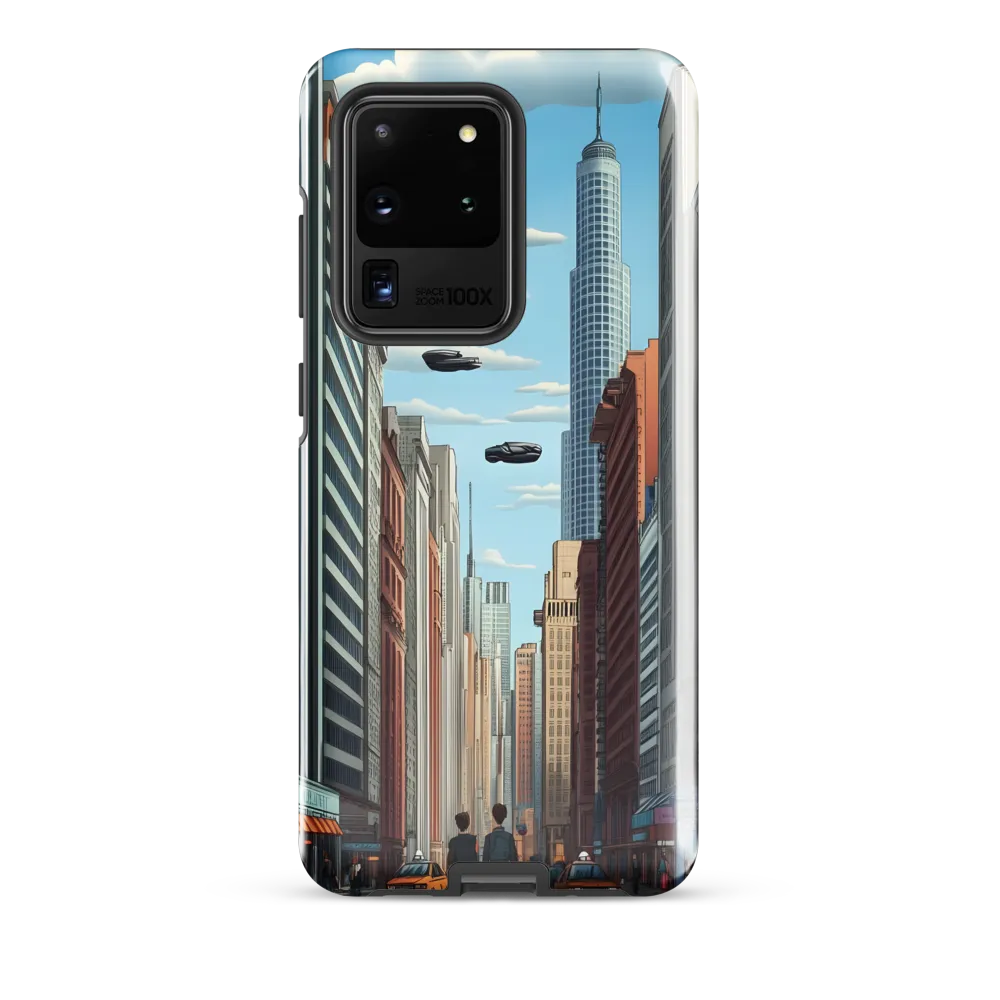 Futuristic Stroll through the Urban Skyline