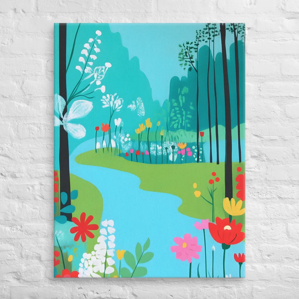 Whispers of Spring: A Colorful Retreat | Canvas | 30″×40″
