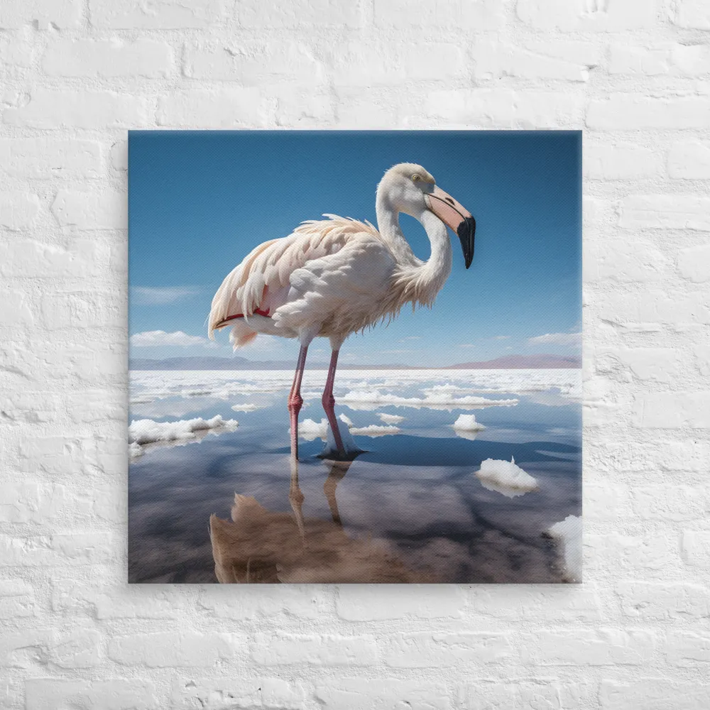Graceful Solitude of a Flamingo