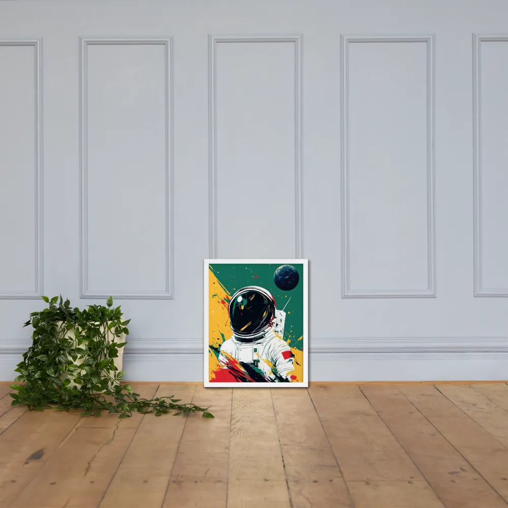 Galactic Explorer: A Modern Odyssey | Poster with White Frame | 16″×20″