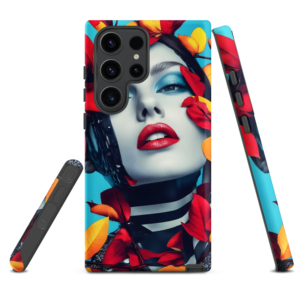 Futuristic Fusion: Nature Meets Technology | Phone Case |  S23 Ultra | Tough Case | Matte