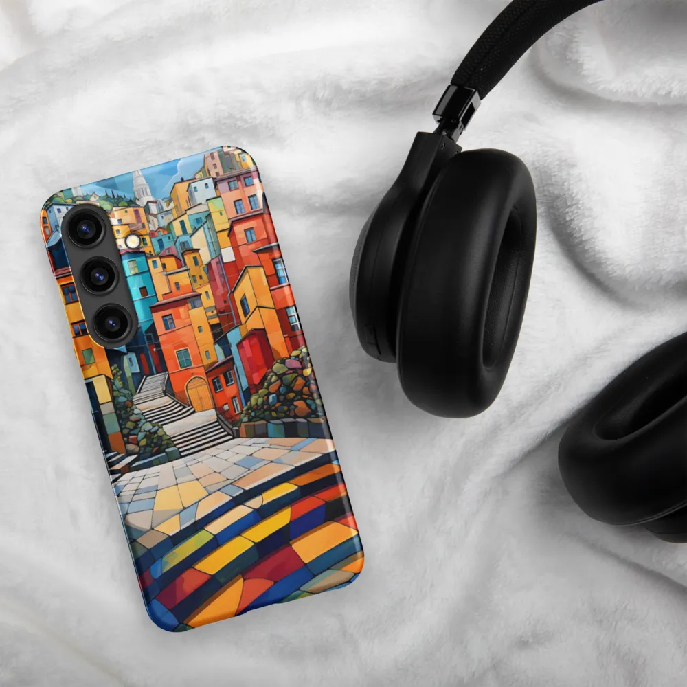 Vibrant Village: A Cubist Journey