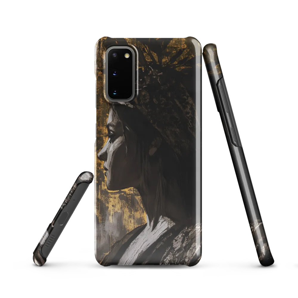 Golden Elegance: A Modern Profile Portrait