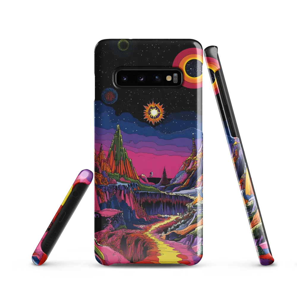 Galactic Wonders: A Journey Through an Alien Landscape | Phone Case |  S10 | Snap Case | Glossy