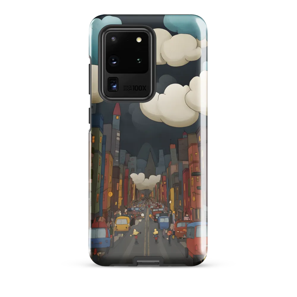 Urban Symphony: A City Awakens at Dusk | Phone Case |  S20 Ultra | Tough Case | Glossy