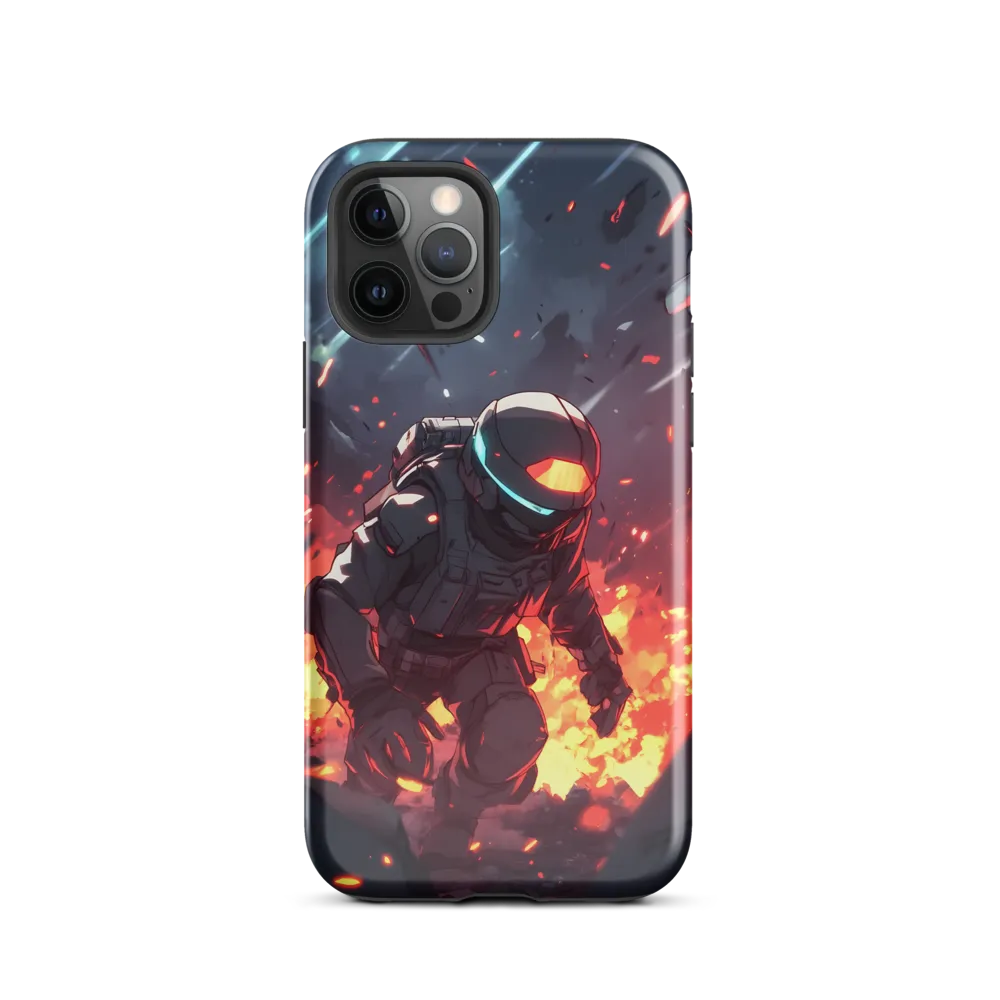 Astronaut Amidst Chaos
