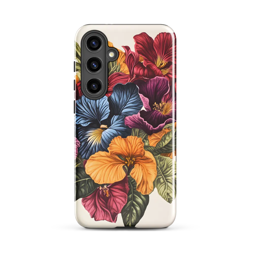 Floral Symphony in Color | Phone Case |  S24 Plus | Tough Case | Glossy