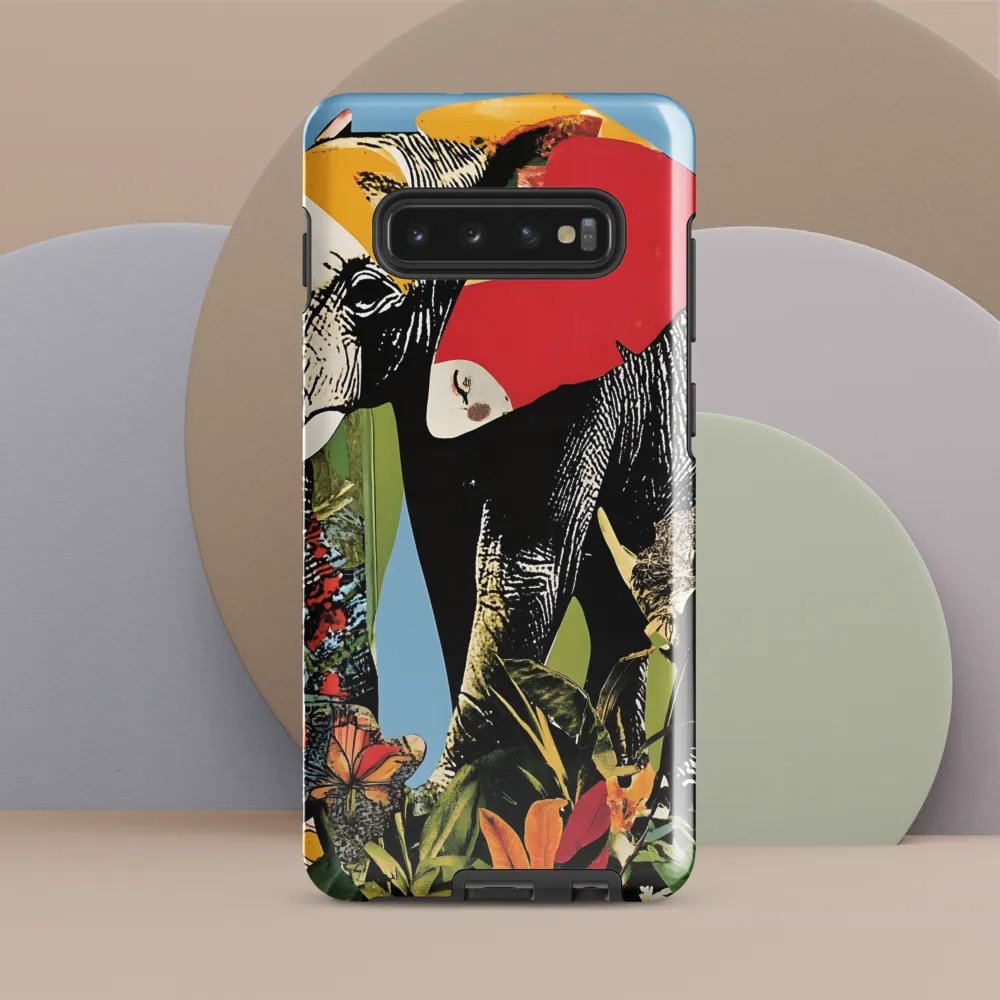 Harmony of Nature: The Elephant's Embrace | Phone Case |  S10 Plus | Tough Case | Glossy