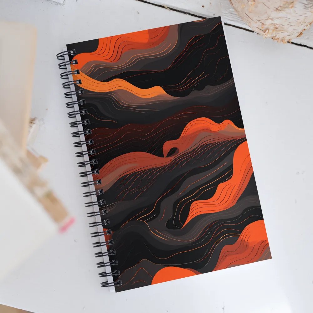 Dynamic Waves of Color | Spiral Notebook