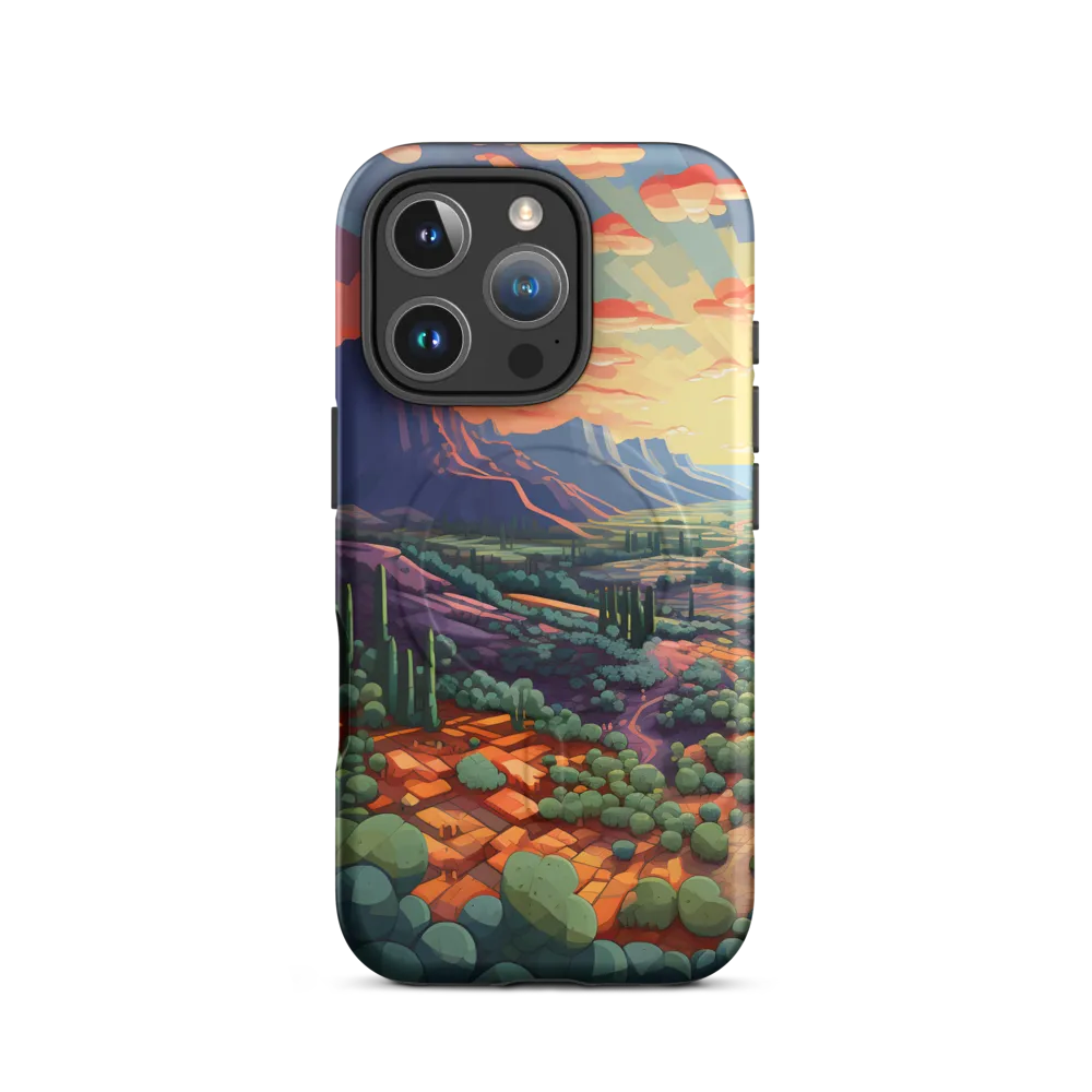 Desert Serenity at Dusk | Phone Case |  16 Pro | MagSafe® Tough Case | Matte
